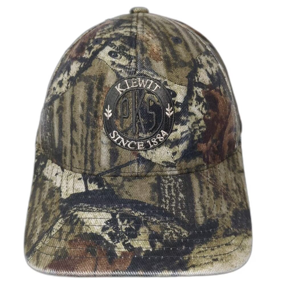 Advantage Series Baseball Cap Green Camo XL Fitted Hat Kiewit PKS Haynes Flexfit